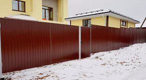 Забор из профнастила 3 м*40 м